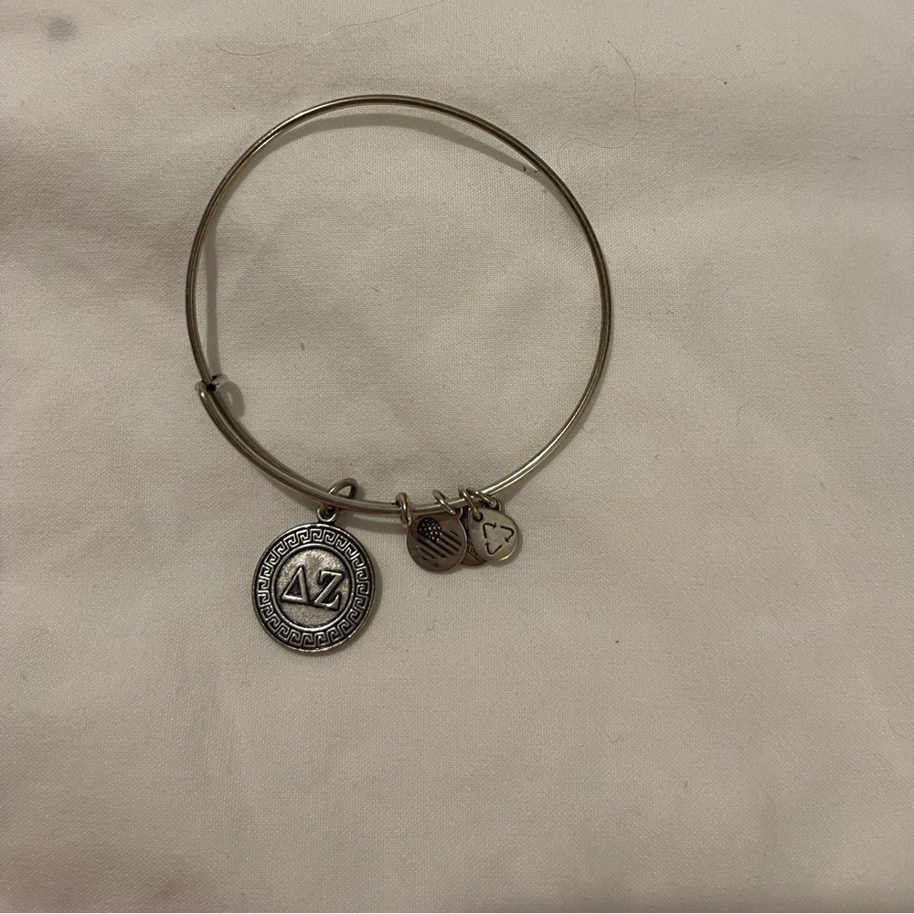 Alex and Ani Delta Zeta expandable bracelet.